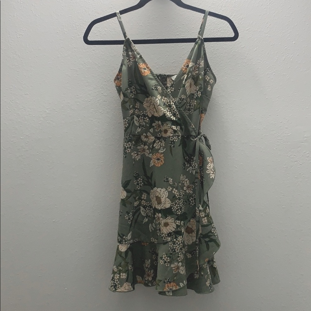 Floral Wrap Dress